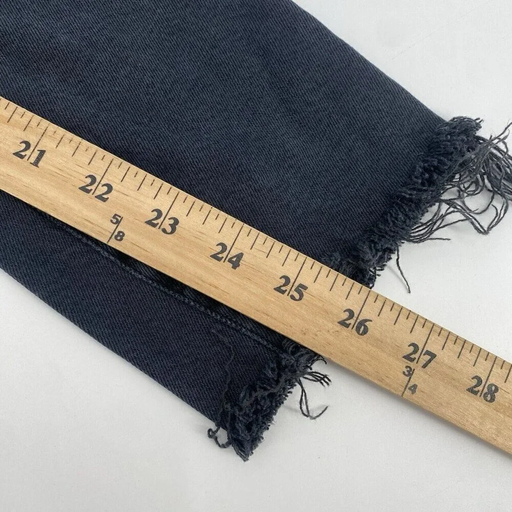 AGOLDE TONI MID RISE STRAIGHT JEANS DISTRESSED A133D-3002 FERAL SIZE 26